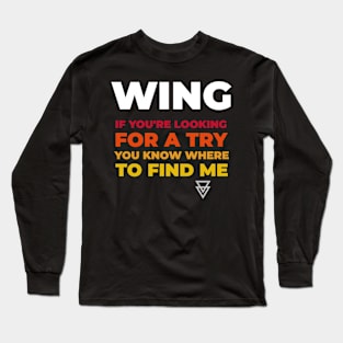 RUGBY PLAYER WING POSITION Long Sleeve T-Shirt